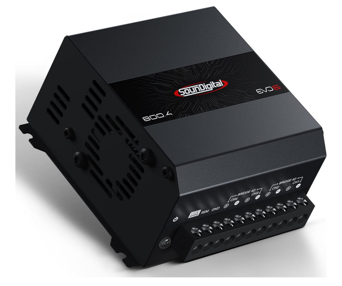 Modulo Amplificador Soundigital Sd800.4 800w Evo6 4 Canais Cor Preto