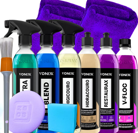 Kit Lavagem Automotiva Completa Profissional Produtos Vonixx
