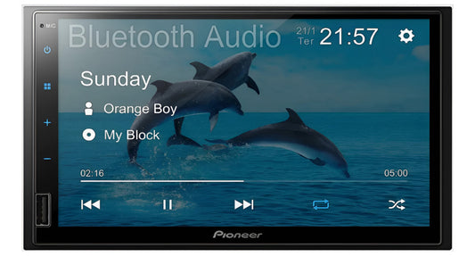 Multimídia Pioneer Dmh-145br 7' Pol Usb Espelhamento Android Cor Preto