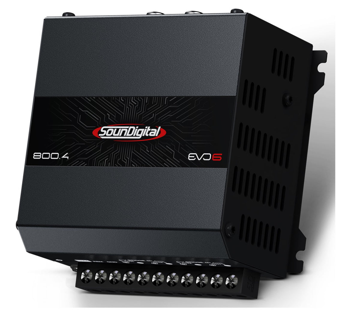 Modulo Amplificador Soundigital Sd800.4 800w Evo6 4 Canais Cor Preto