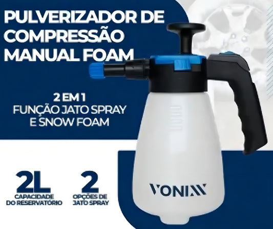 Snow Foam Pulverizador 2 Em 1 Manual 21 Vonixx Lavagem Cor Branco