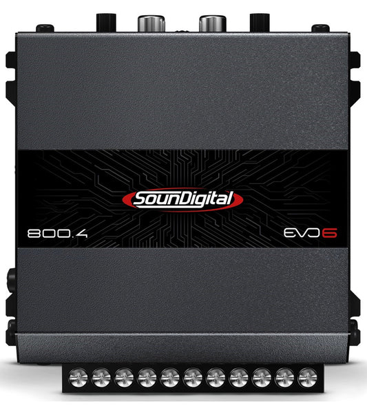 Modulo Amplificador Soundigital Sd800.4 800w Evo6 4 Canais Cor Preto