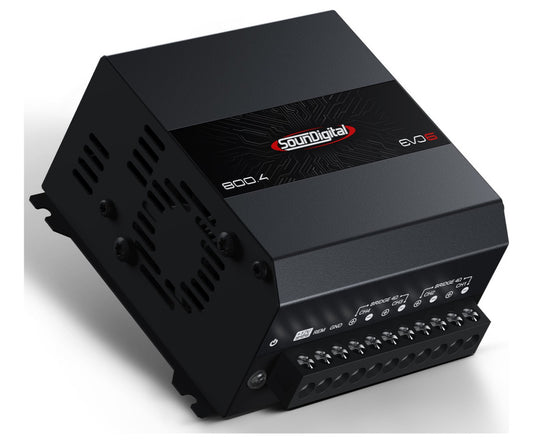 Modulo Amplificador Soundigital Sd800.4 800w Evo6 4 Canais Cor Preto