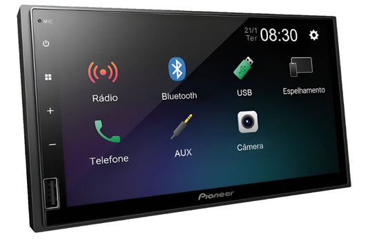 Multimídia Pioneer Dmh-145br 7' Pol Usb Espelhamento Android Cor Preto